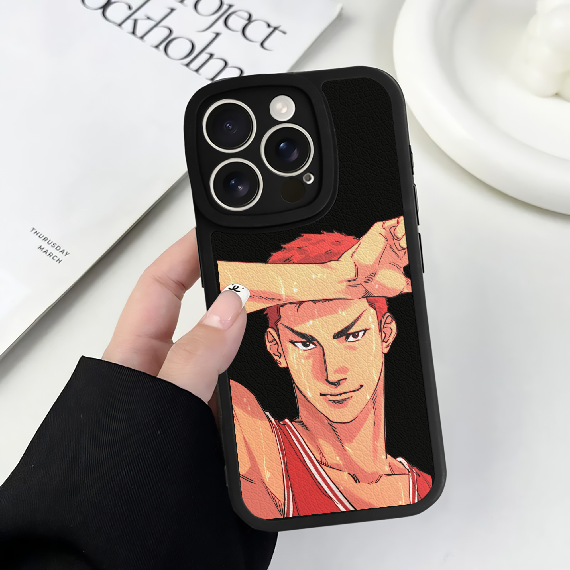（画像用） SLAM DUNK／スラムダンク 【iPhone 16シリーズ対応】シリコンスマホケース（レザー調） 材質：シリコン